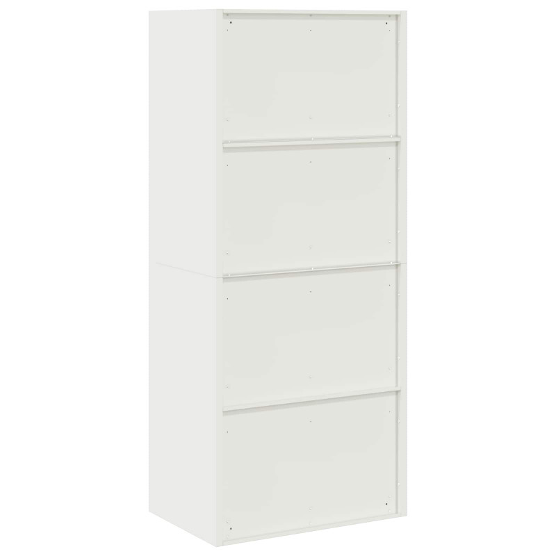 Szafka do przechowywania Biały 60 x 40 x 140 cm Stal