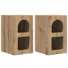 Stolik nocny 2 pcs Dąb rzemieślniczy 29,5 x 33,5 x 50 cm
