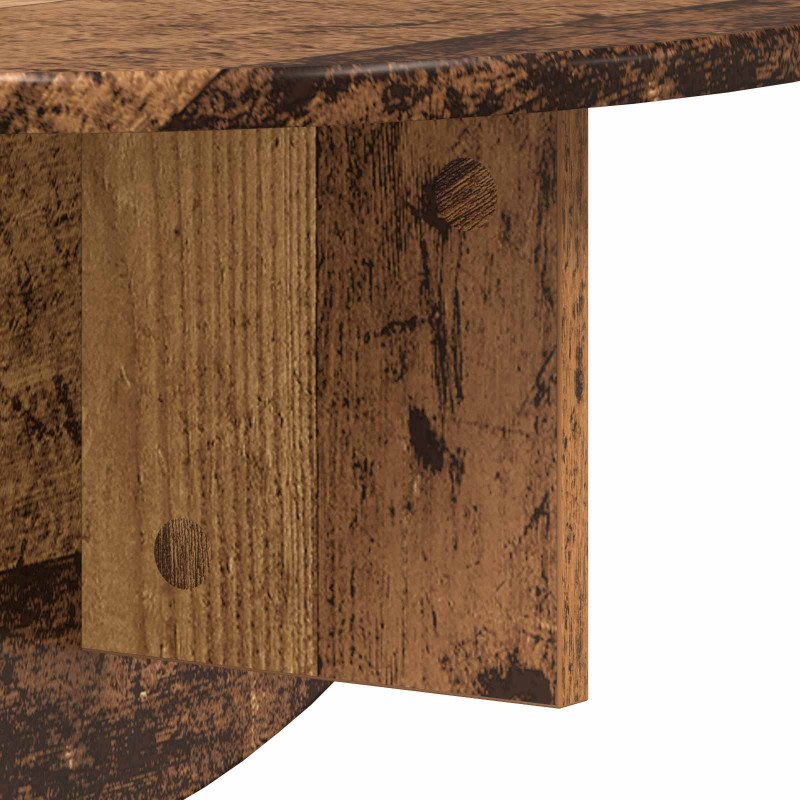 Półka ścienna 2 pcs Stare drewno 48 x 24 x 24 cm