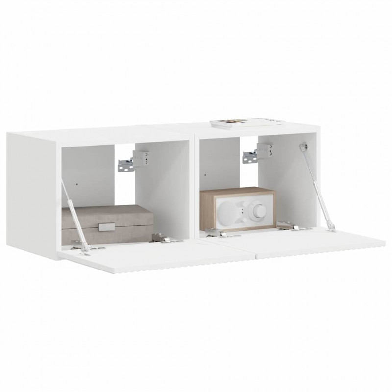 Szafka pod telewizor 2 pcs Biały 39 x 31 x 29,5 cm