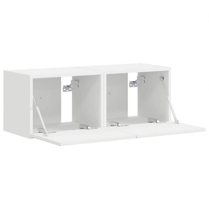 Szafka pod telewizor 2 pcs Biały 39 x 31 x 29,5 cm