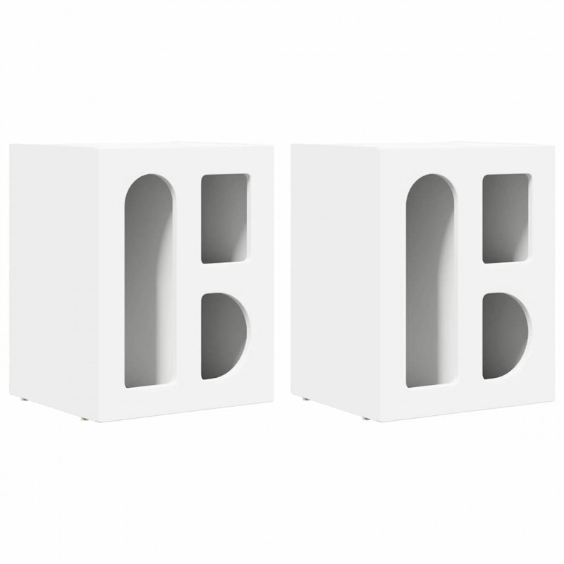 Stolik nocny 2 pcs Biały 40 x 35 x 50 cm
