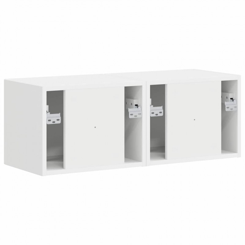 Szafka pod telewizor 2 pcs Biały 39 x 31 x 29,5 cm