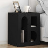 Stolik nocny Czarny 40 x 35 x 50 cm Materiał drewnopochodny