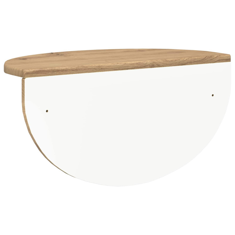 Półka ścienna 2 pcs Dąb rzemieślniczy 48 x 24 x 24 cm