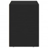 Stolik nocny Czarny 40 x 35 x 50 cm Materiał drewnopochodny