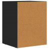 Stolik nocny Czarny 40 x 35 x 50 cm Materiał drewnopochodny