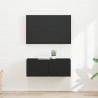 Szafka pod telewizor 2 pcs Czarny 39 x 31 x 29,5 cm