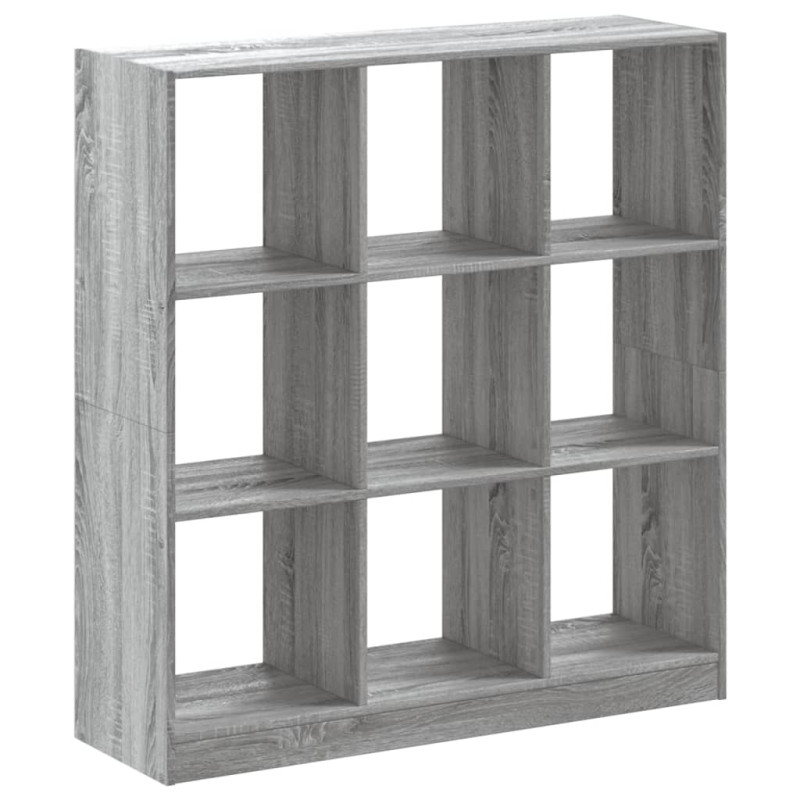 Regał, szary dąb sonoma, 102x32x108 cm, materiał drewnopochodny