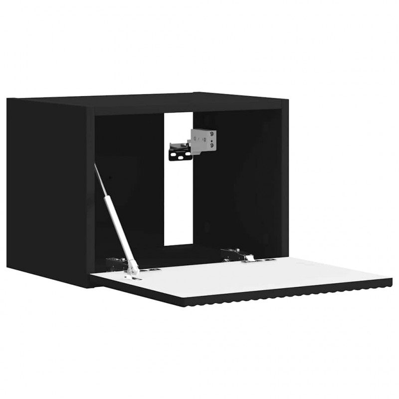 Szafka pod telewizor 2 pcs Czarny 39 x 31 x 29,5 cm