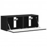 Szafka pod telewizor 2 pcs Czarny 39 x 31 x 29,5 cm