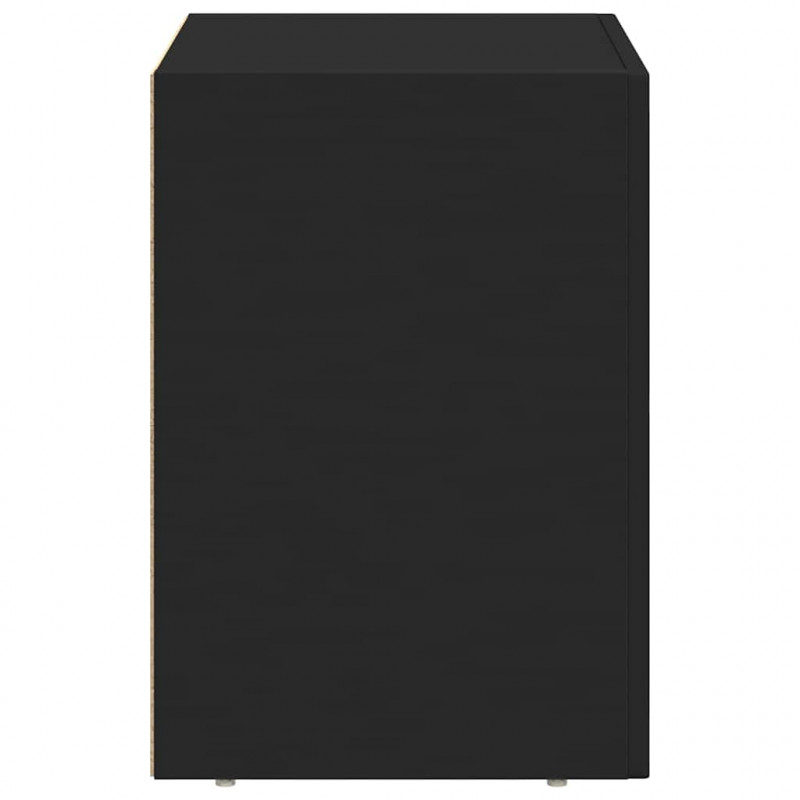 Stolik nocny 2 pcs Czarny 40 x 35 x 50 cm