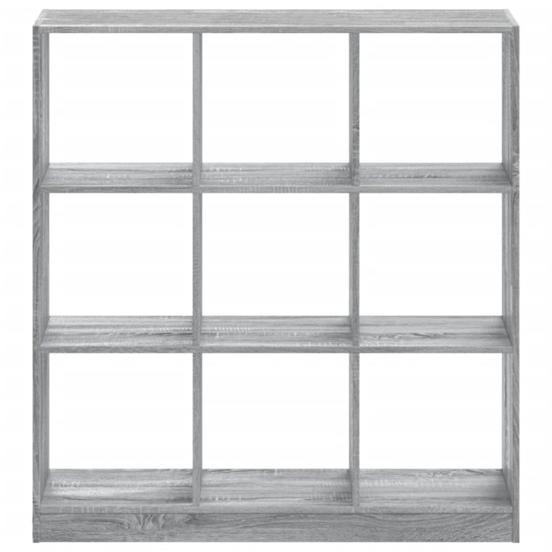 Regał, szary dąb sonoma, 102x32x108 cm, materiał drewnopochodny