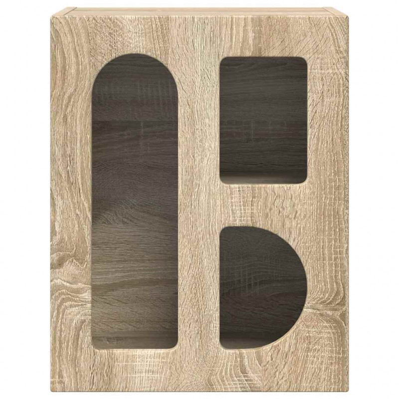 Stolik nocny Dąb Sonoma 40 x 35 x 50 cm Materiał drewnopochodny