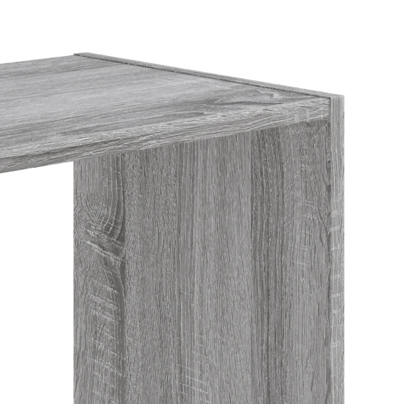 Regał, szary dąb sonoma, 102x32x108 cm, materiał drewnopochodny