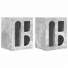 Stolik nocny 2 pcs Betonowy szary 40 x 35 x 50 cm