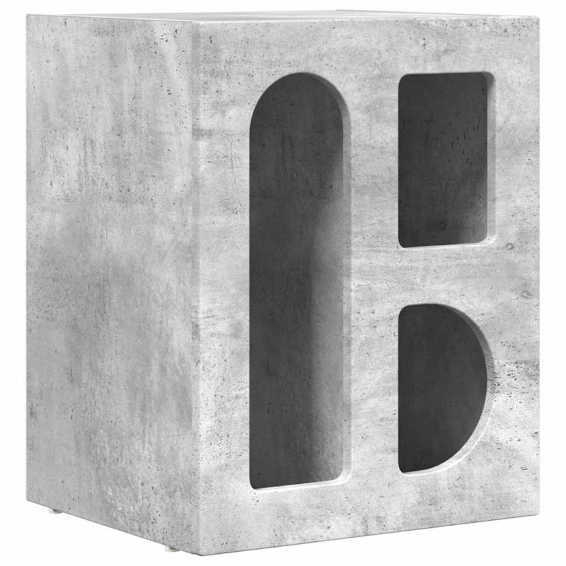 Stolik nocny 2 pcs Betonowy szary 40 x 35 x 50 cm