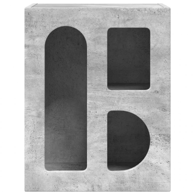 Stolik nocny 2 pcs Betonowy szary 40 x 35 x 50 cm