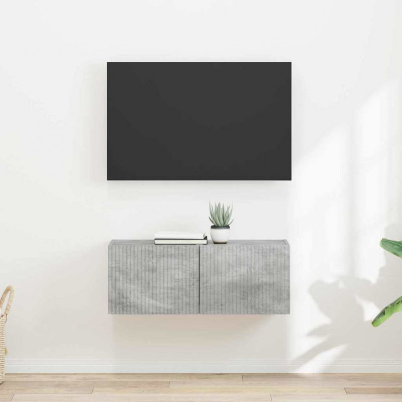 Szafka pod telewizor 2 pcs Betonowy 39 x 31 x 29,5 cm