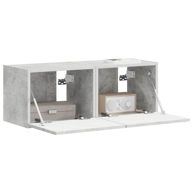 Szafka pod telewizor 2 pcs Betonowy 39 x 31 x 29,5 cm