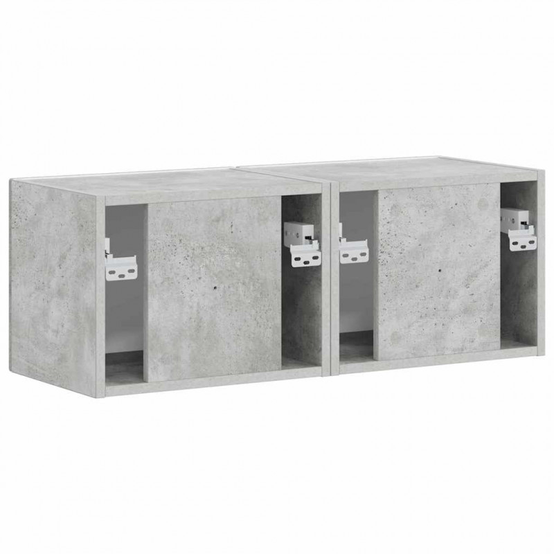 Szafka pod telewizor 2 pcs Betonowy 39 x 31 x 29,5 cm