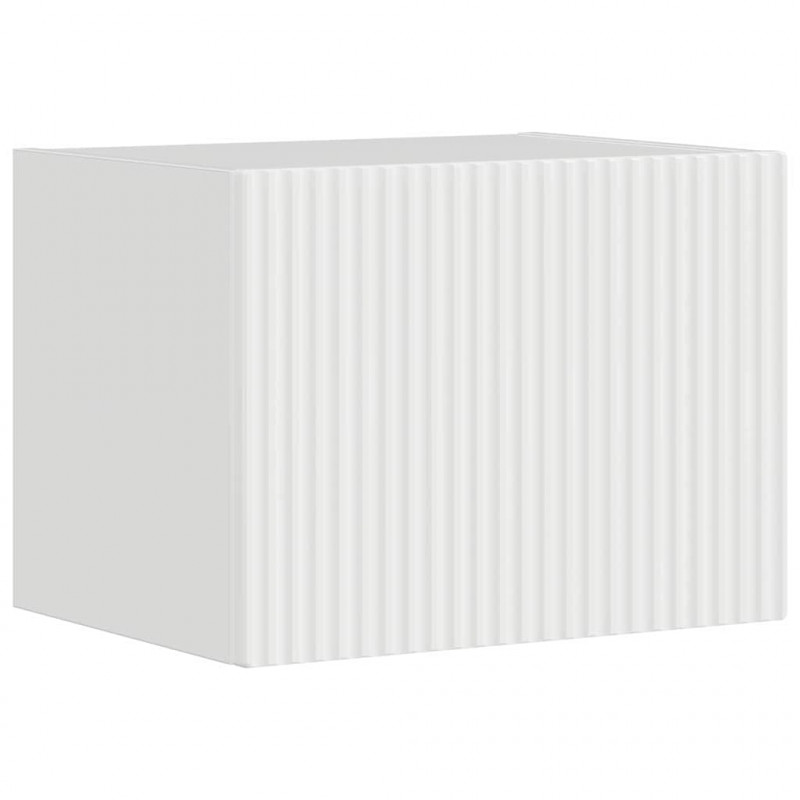 Szafka pod telewizor Błyszcząca biel 39 x 31 x 29,5 cm
