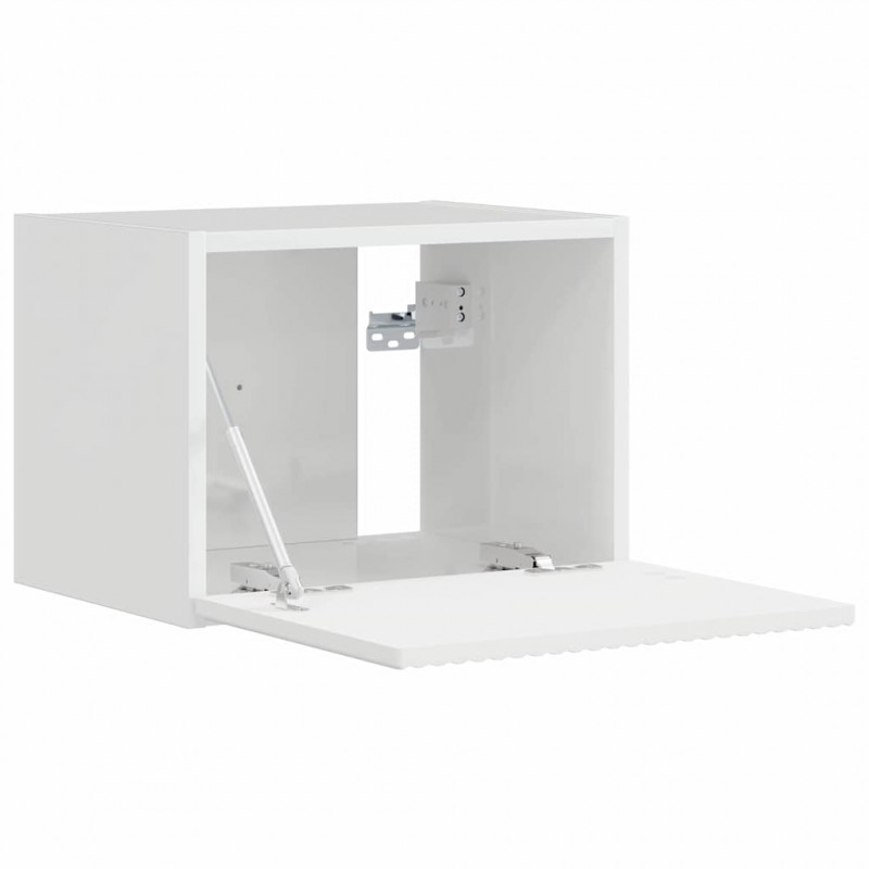 Szafka pod telewizor Błyszcząca biel 39 x 31 x 29,5 cm