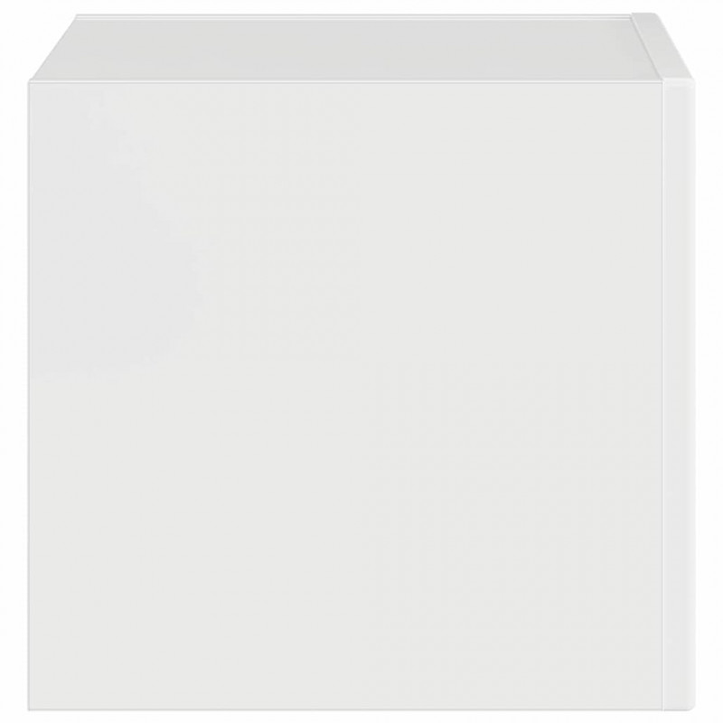 Szafka pod telewizor Błyszcząca biel 39 x 31 x 29,5 cm