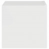 Szafka pod telewizor Błyszcząca biel 39 x 31 x 29,5 cm