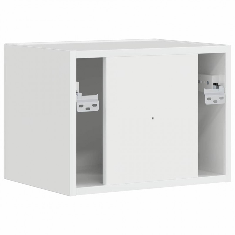 Szafka pod telewizor Błyszcząca biel 39 x 31 x 29,5 cm