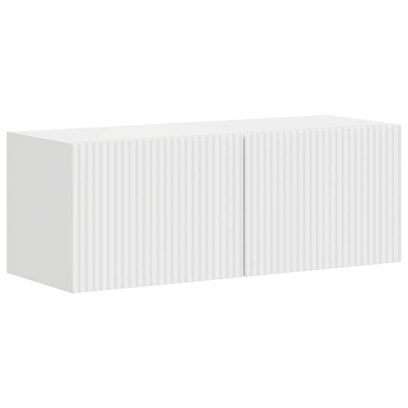 Szafka pod telewizor 2 pcs Błyszcząca biel 39 x 31 x 29,5 cm