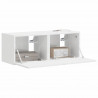 Szafka pod telewizor 2 pcs Błyszcząca biel 39 x 31 x 29,5 cm
