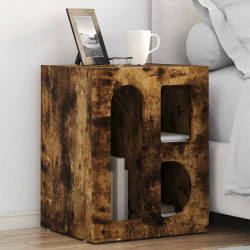 Stolik nocny 2 pcs Dąb wędzony 40 x 35 x 50 cm