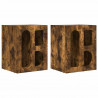 Stolik nocny 2 pcs Dąb wędzony 40 x 35 x 50 cm