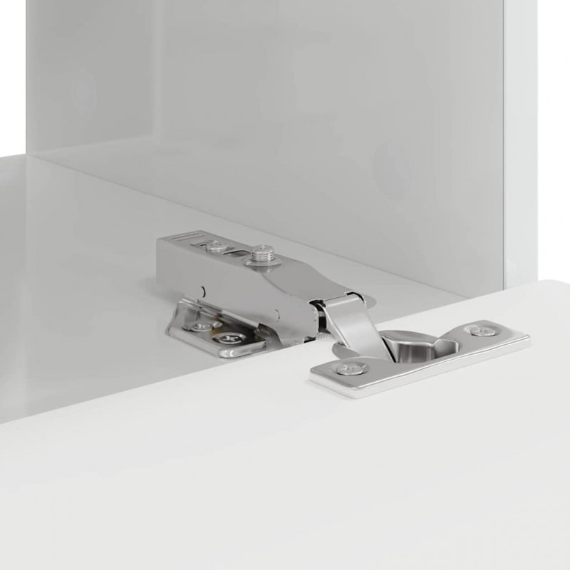 Szafka pod telewizor 2 pcs Błyszcząca biel 39 x 31 x 29,5 cm