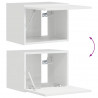 Szafka pod telewizor 2 pcs Błyszcząca biel 39 x 31 x 29,5 cm