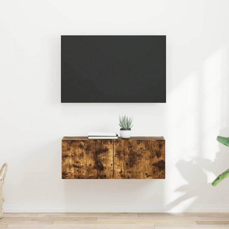 Szafka pod telewizor 2 pcs Dąb wędzony 39 x 31 x 29,5 cm
