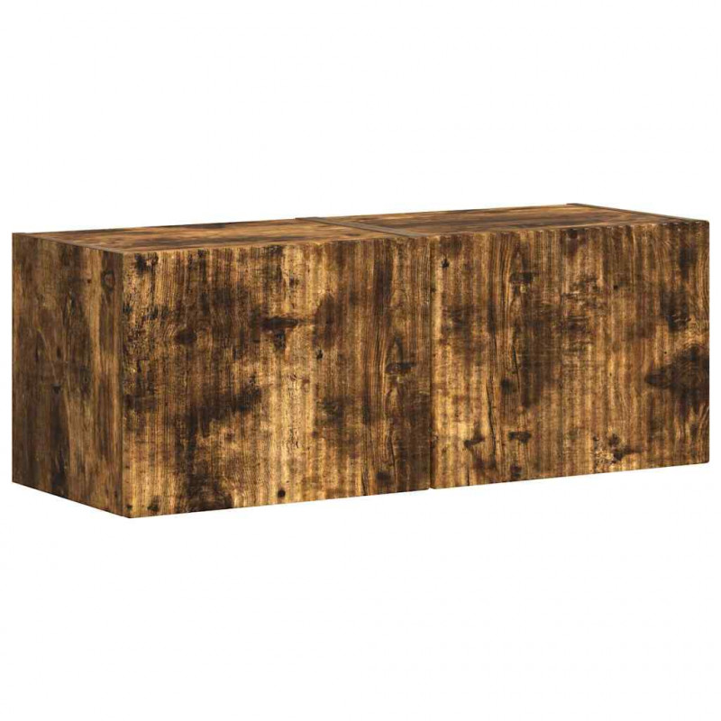 Szafka pod telewizor 2 pcs Dąb wędzony 39 x 31 x 29,5 cm