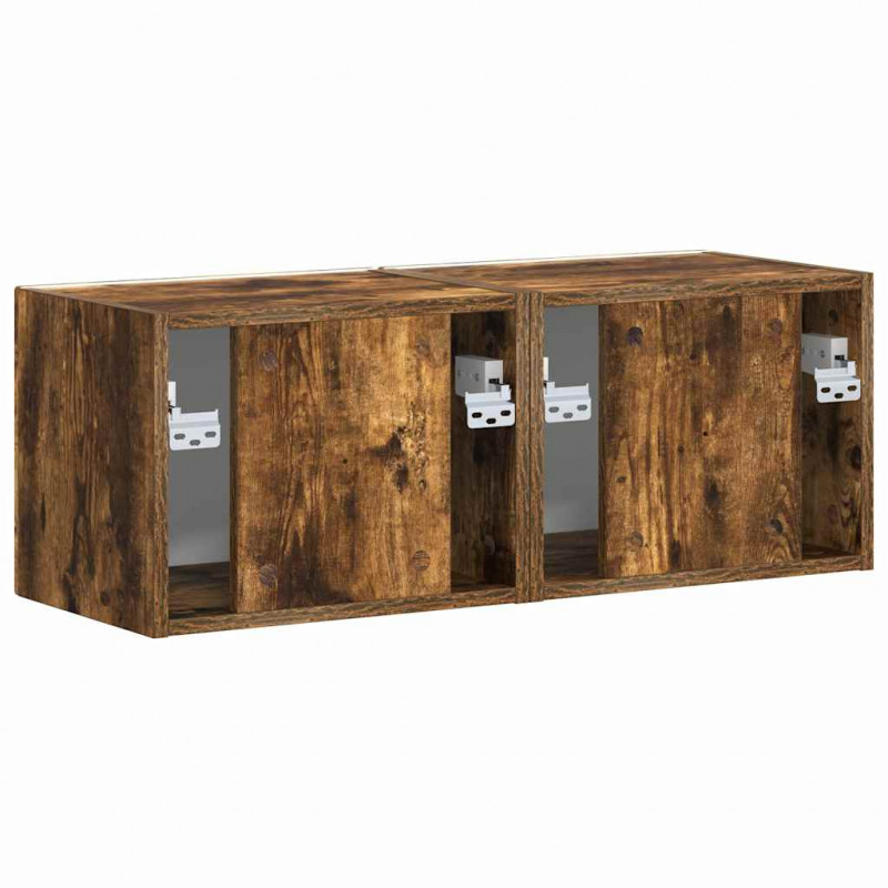 Szafka pod telewizor 2 pcs Dąb wędzony 39 x 31 x 29,5 cm