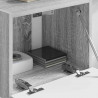 Szafka pod telewizor Szary Sonoma 39 x 31 x 29,5 cm