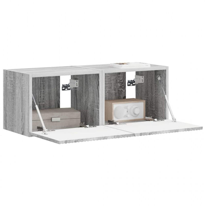 Szafka pod telewizor 2 pcs Szary Sonoma 39 x 31 x 29,5 cm