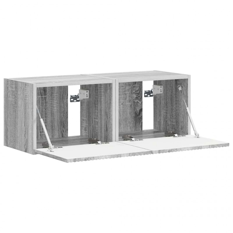 Szafka pod telewizor 2 pcs Szary Sonoma 39 x 31 x 29,5 cm