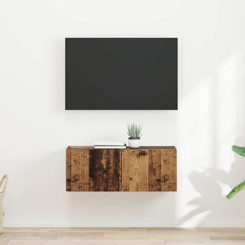 Szafka pod telewizor 2 pcs Stare drewno 39 x 31 x 29,5 cm