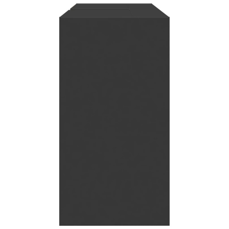 Szafka pod umywalkę, czarna, 90x29x55 cm