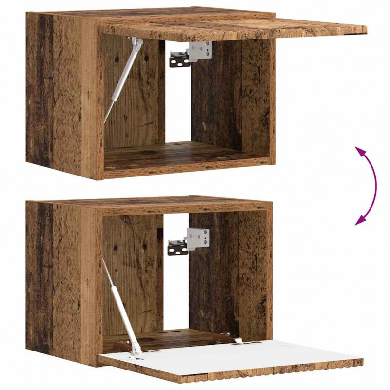 Szafka pod telewizor 2 pcs Stare drewno 39 x 31 x 29,5 cm