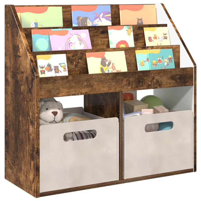 Biblioteczka dla dzieci Dąb wędzony 72,5 x 29,5 x 69 cm