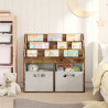 Biblioteczka dla dzieci Dąb wędzony 72,5 x 29,5 x 69 cm