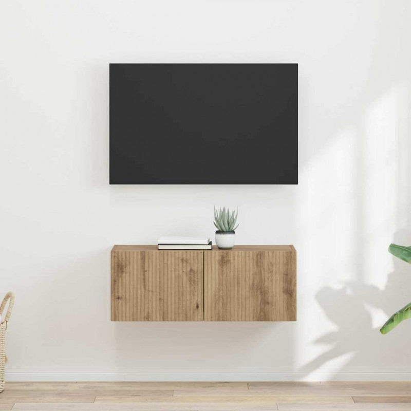 Szafka pod telewizor 2 pcs Dąb rzemieślniczy 39 x 31 x 29,5 cm