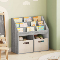 Biblioteczka dla dzieci Szary Sonoma 72,5 x 29,5 x 69 cm