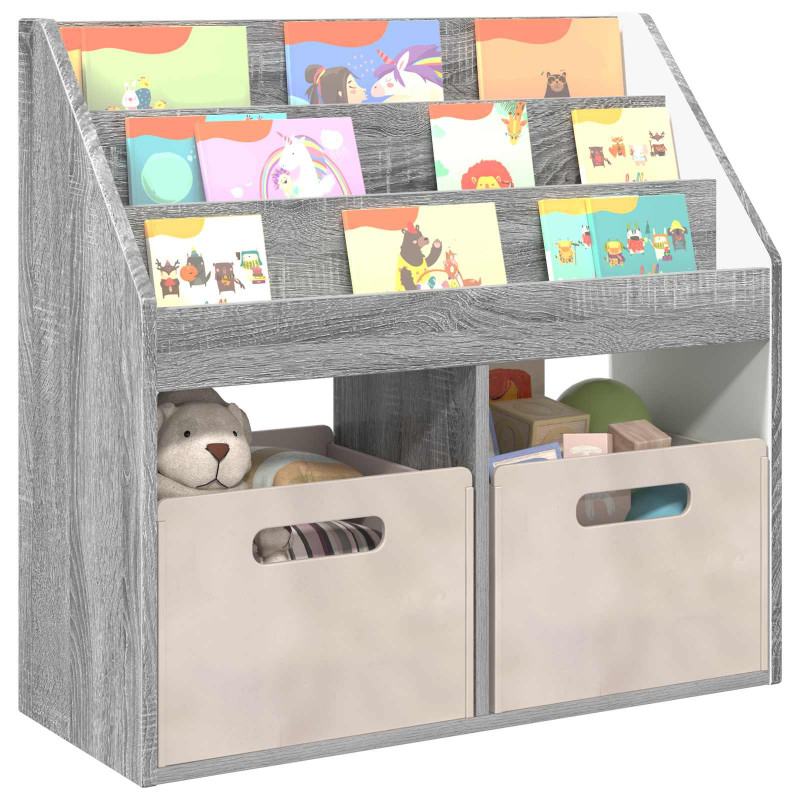 Biblioteczka dla dzieci Szary Sonoma 72,5 x 29,5 x 69 cm